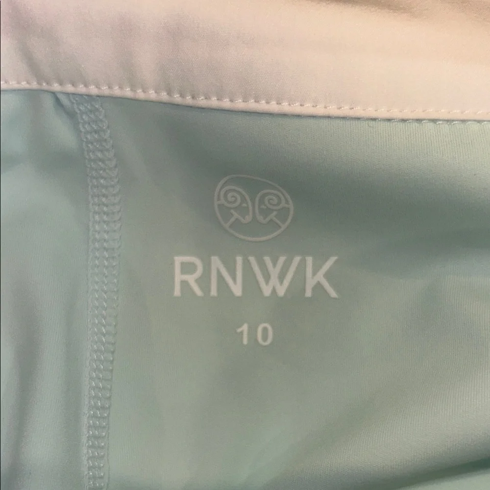 Elegant Blue and White Scalloped Mini Skirt - Picture 10 of 10